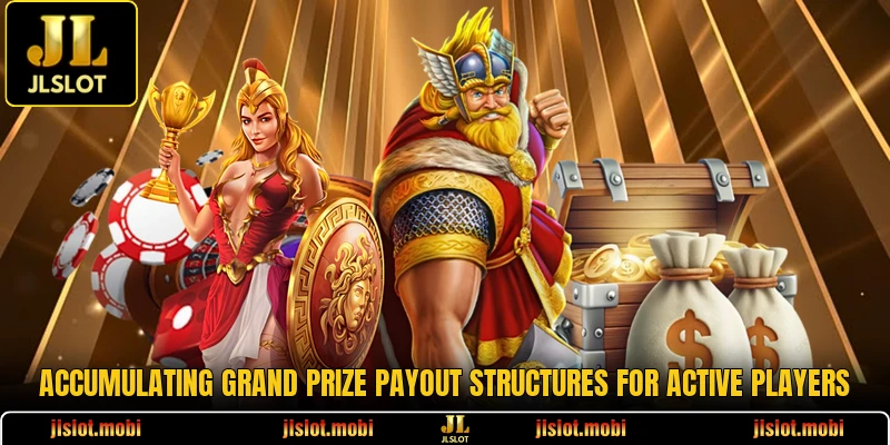Accumulating grand prize payout structures for active players