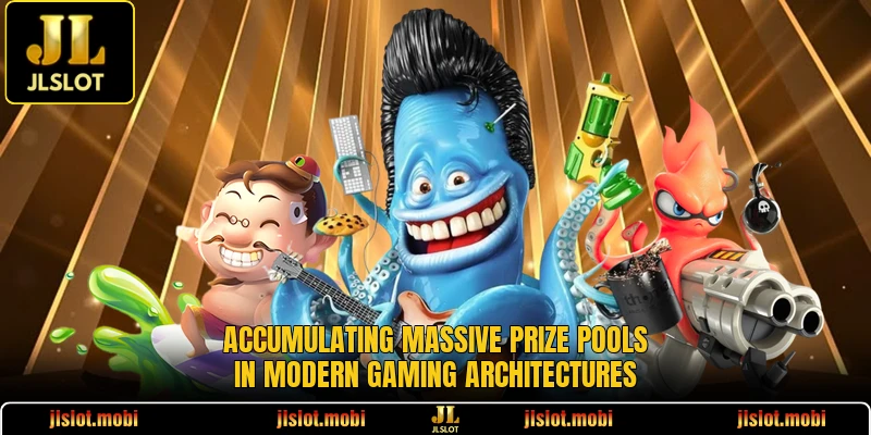 Accumulating massive prize pools in modern gaming architectures