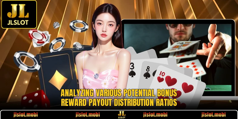 Analyzing various potential bonus reward payout distribution ratios