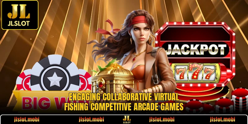 Engaging collaborative virtual fishing competitive arcade games