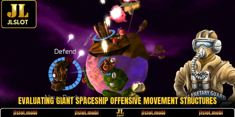 Evaluating giant spaceship offensive movement structures