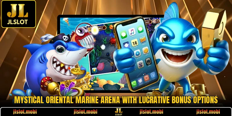 Mystical oriental marine arena with lucrative bonus options
