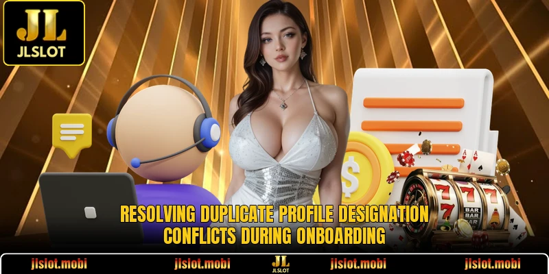 Resolving duplicate profile designation conflicts during onboarding