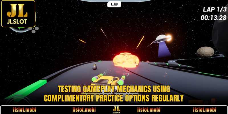 Testing gameplay mechanics using complimentary practice options regularly