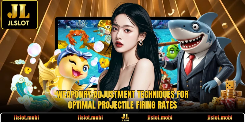 Weaponry adjustment techniques for optimal projectile firing rates